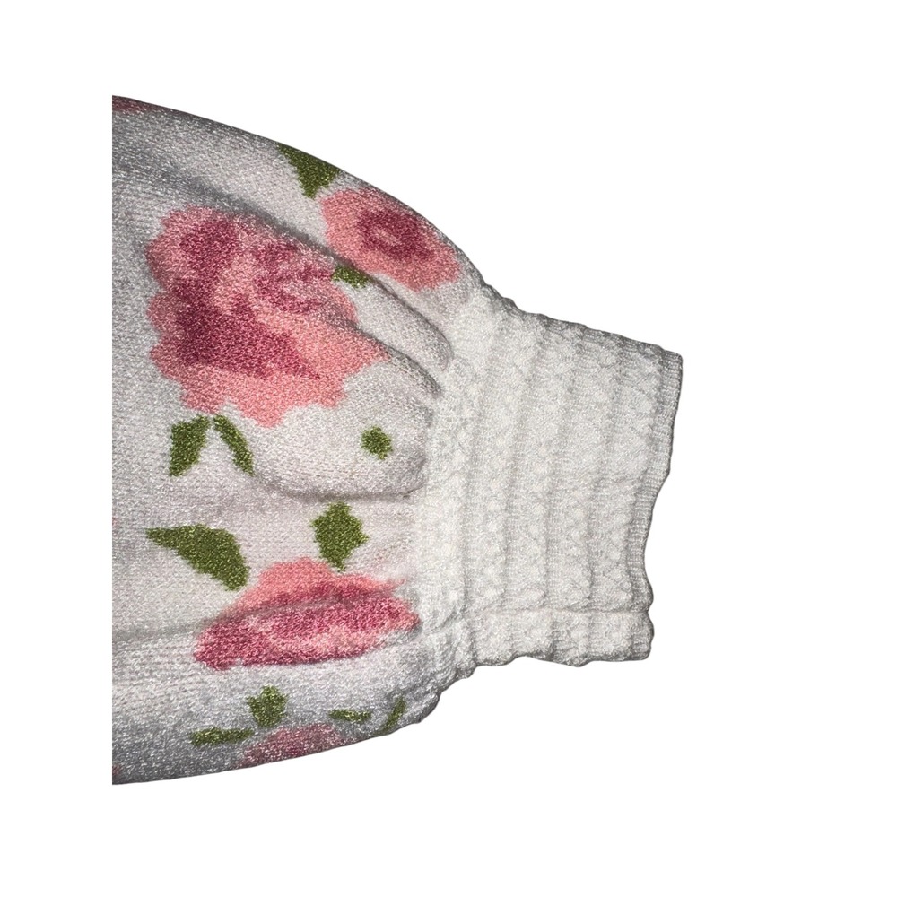 Willow & Wind Women's Pink Rose Floral Cropped Cardigan Sweater V-Neck Small - Picture 7 of 7